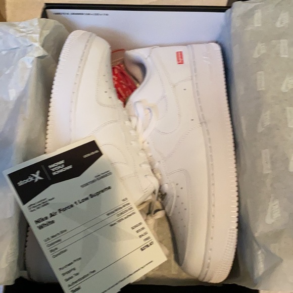 NEW Nike Air Force 1 Low Supreme Sneakers 8 / 10.5 - Picture 11 of 12